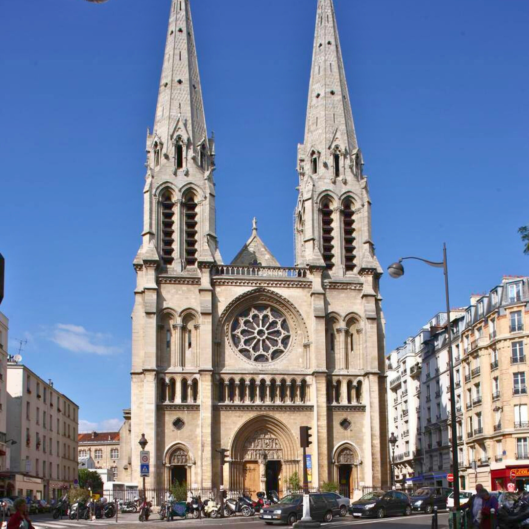 Buttes Chaumont - Église Saint-Jean-Baptiste de Belleville